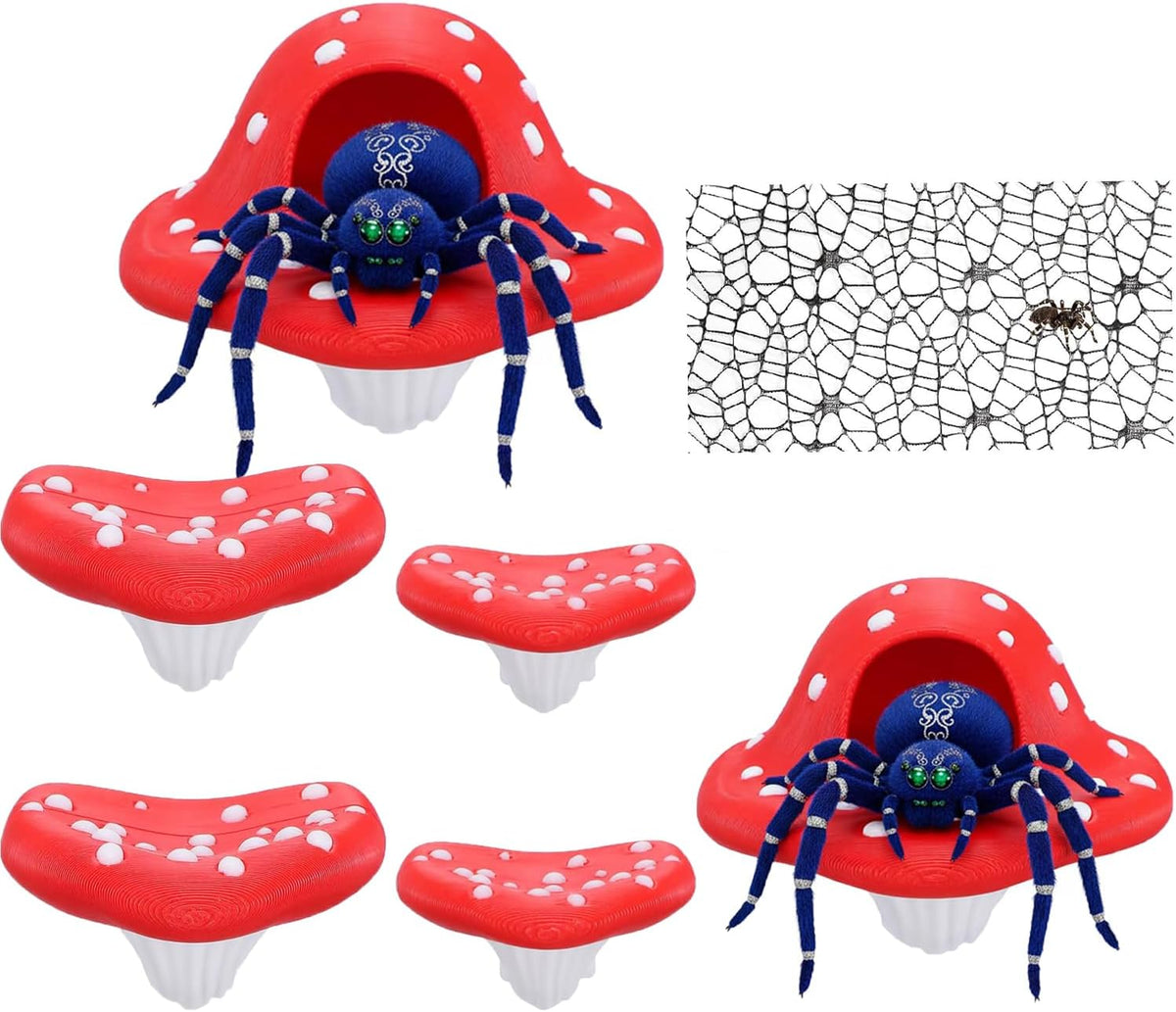 6Pcs Magnetic Mushroom Hideout for Terrarium