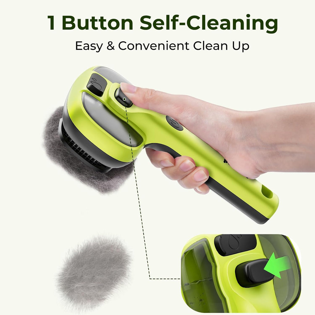 Pet Grooming Tool Bundle: Self-Cleaning Pet Brush + Steam Slicker Brush
