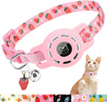 BINGPET AirTag Cat Collar with Bells, Upgraded Safety Elastic Cat Collar with by BINGPET