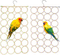 2 Packs Parrot Swing Hanging Toys, Bird Climbing Rope Net Ladders Small Medium by S-Mechanic