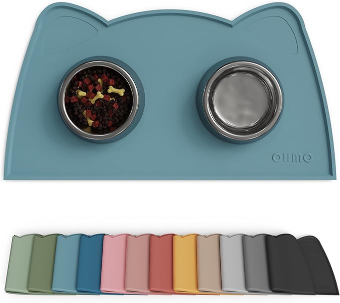 OHMO - Cat Food Mat, Silicone Pet Feeding Mat by OHMO