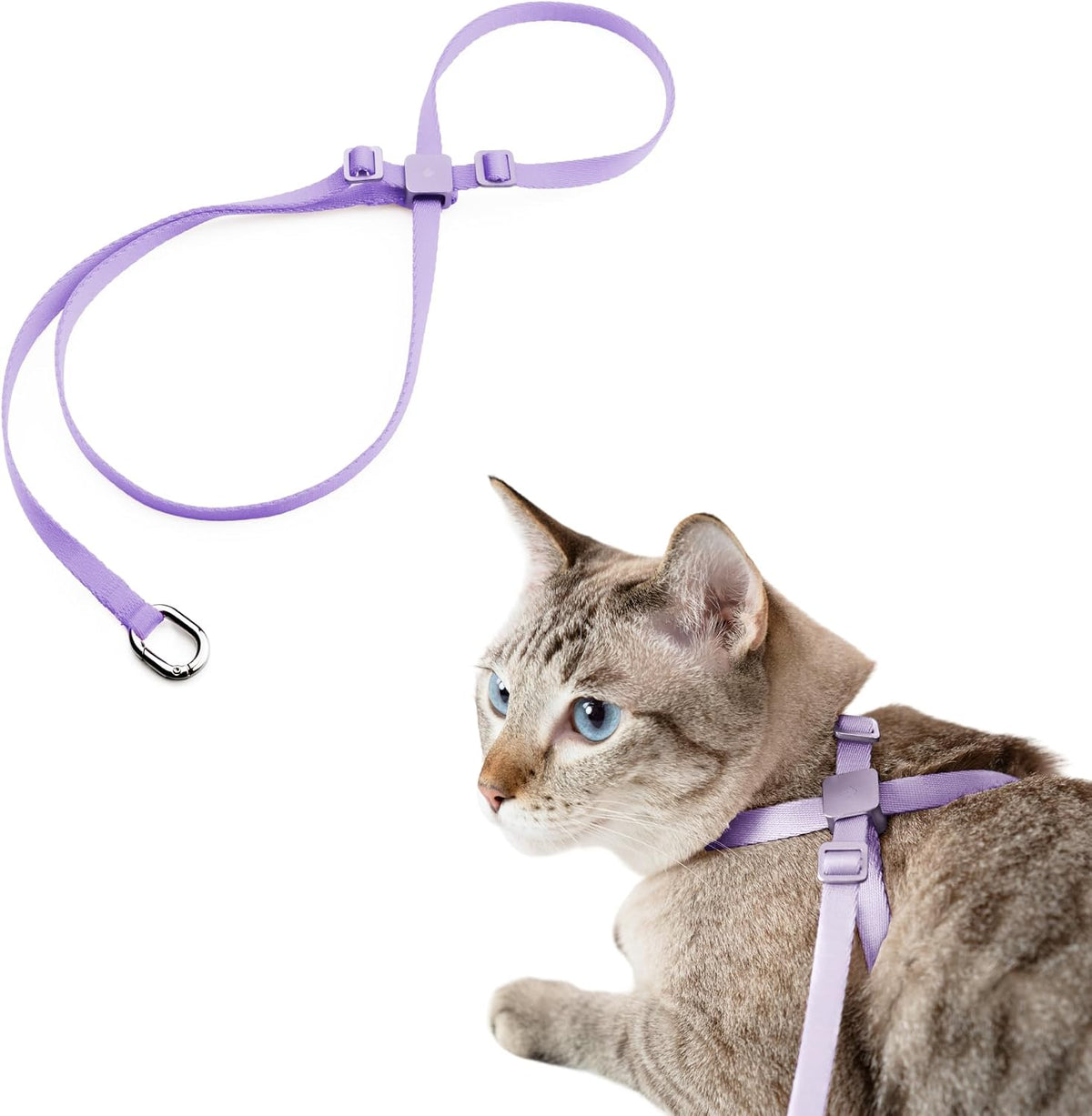 Cat Harness Escape-Proof Anti-Choking Adjustable, Blurple