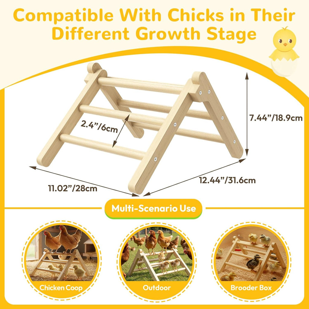 INNOLAND Chick Perch Foldable, Chick Toys Stable & No Assemble