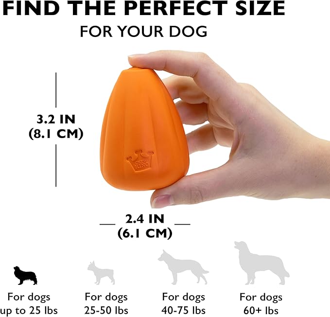 Chew King by Mammoth Premium Treat Dog Toy, Extremely Durable Natural Rubber Toy - Image 4