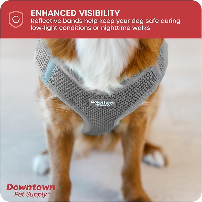 Downtown Pet Supply Step in Dog Harness No Pull, Light Gray - Image 7