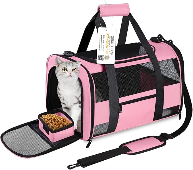 Cat Carrier Pet Carrier Airline Approved by CUSSIOU