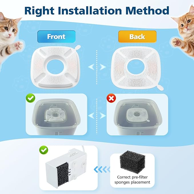 16 Pcs Cat Water Fountain Filters - Image 8