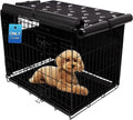 Pet Prime Dog Crate Cover for Wire Cages 24 30 36 42 48 Inch Outdoor Pet Kennel Cover Machine Wash & Dry (Cover Only) (24 Inch Crate Cover (24"x18"x19"))