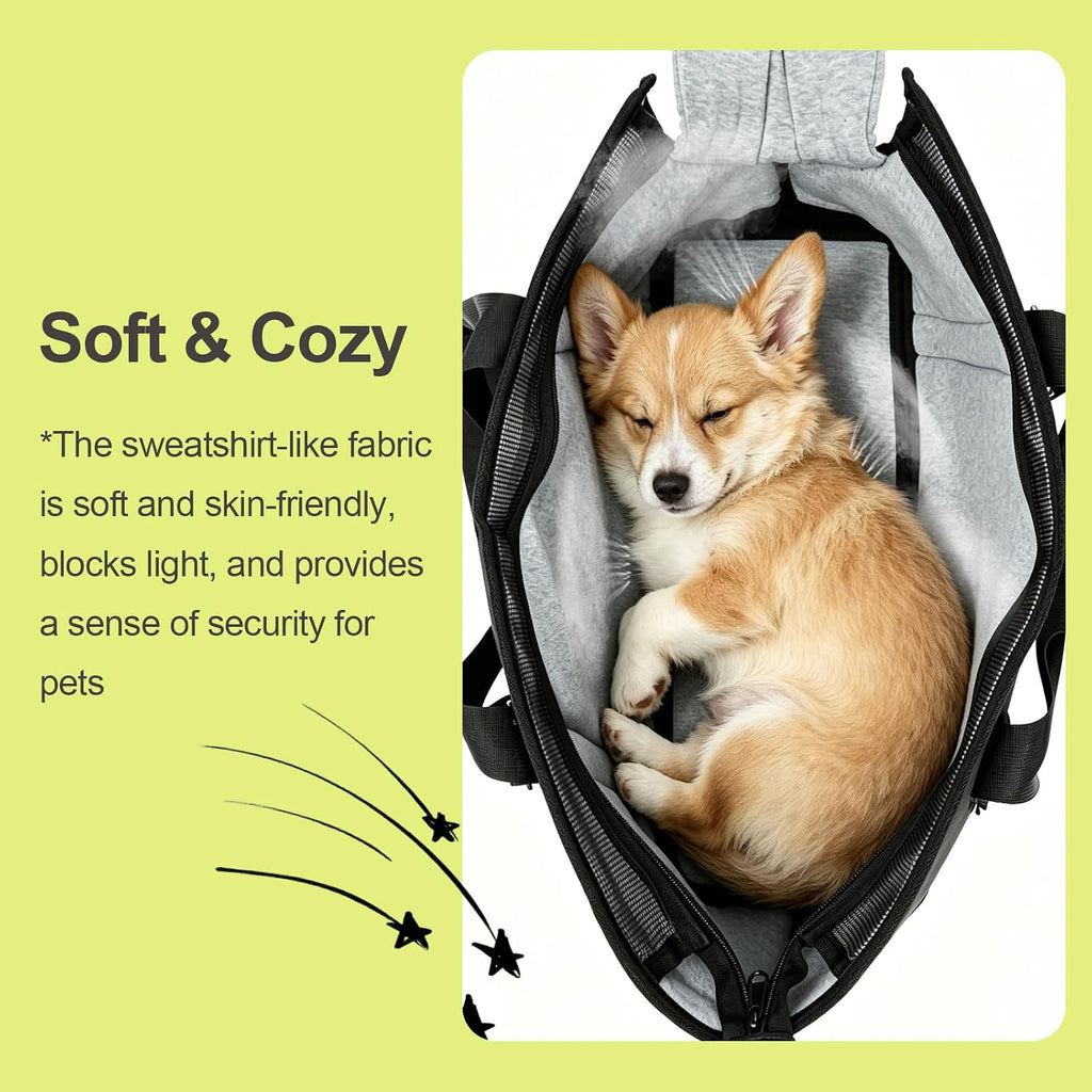 Ownpets Small Dog Pet Purse Carrier for Travel Vet Shopping, Up to14 lbs