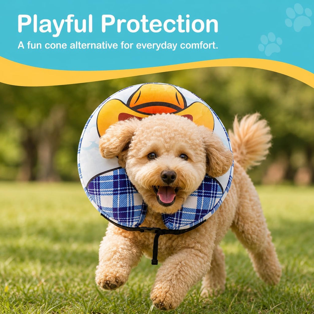 Avont Inflatable Cowboy Dog Cone Collar, Soft Recovery E-Collar