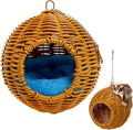 BNOSDM Sugar Glider Pouch, Pet Glider Cage Sleep Bag Squirrels Playing Hideout Hanging Hammock with Warm Cotton Pad Small Animal Cage Accessories for Marmosets Hamsters
