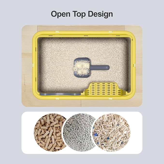 Stainless Steel Cat Litter Box, Open Top High-Sided Metal Litter Box - Image 6