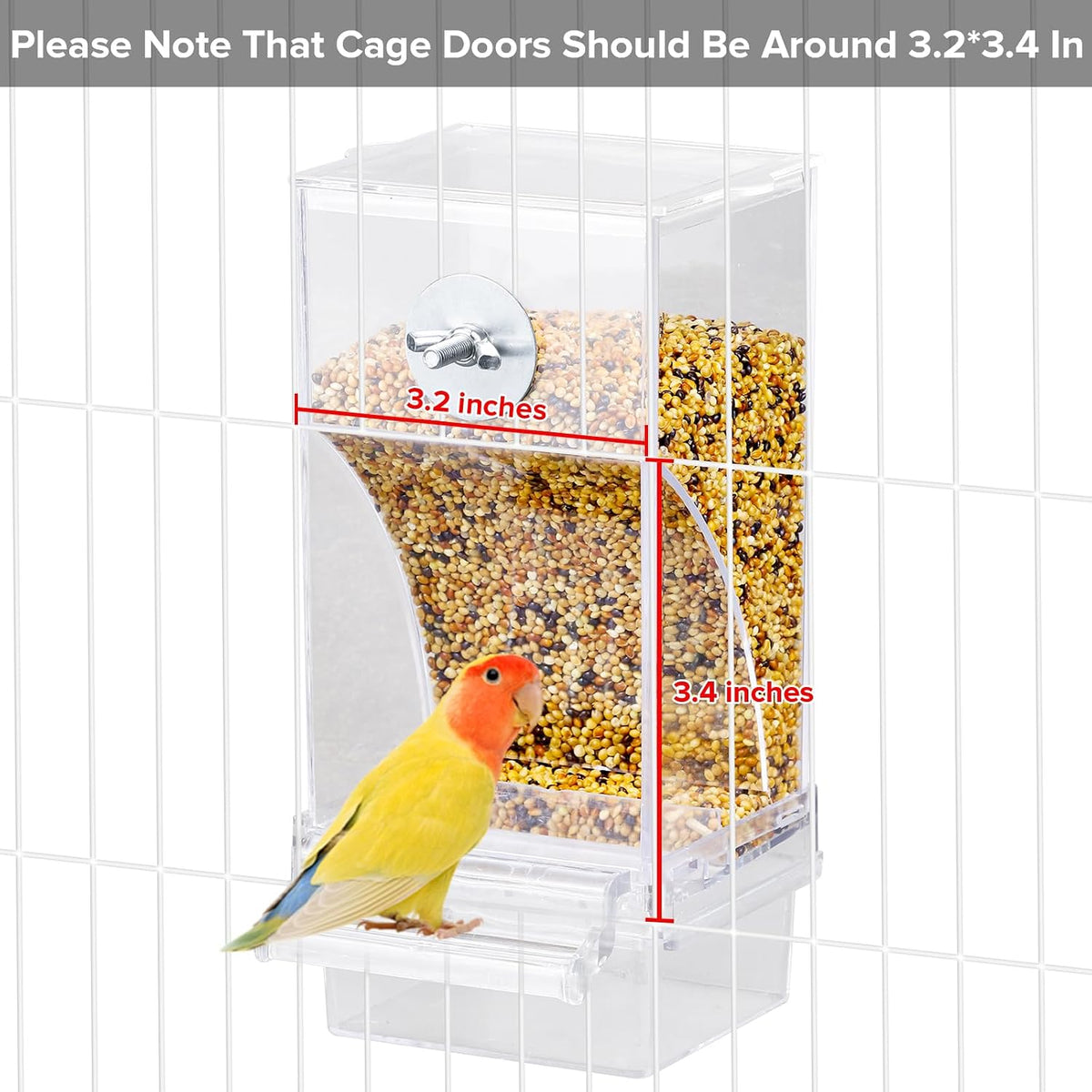 Lemtrflo No Mess Bird Feeder Water Dispenser Set, Automatic Bird Feeder