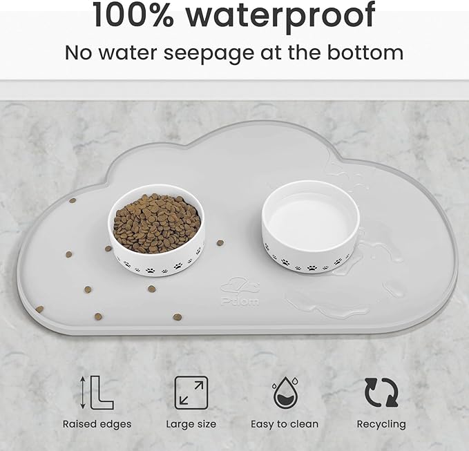 Ptlom Dog Food Mat Anti-Slip Dog Bowl Mats - Image 8
