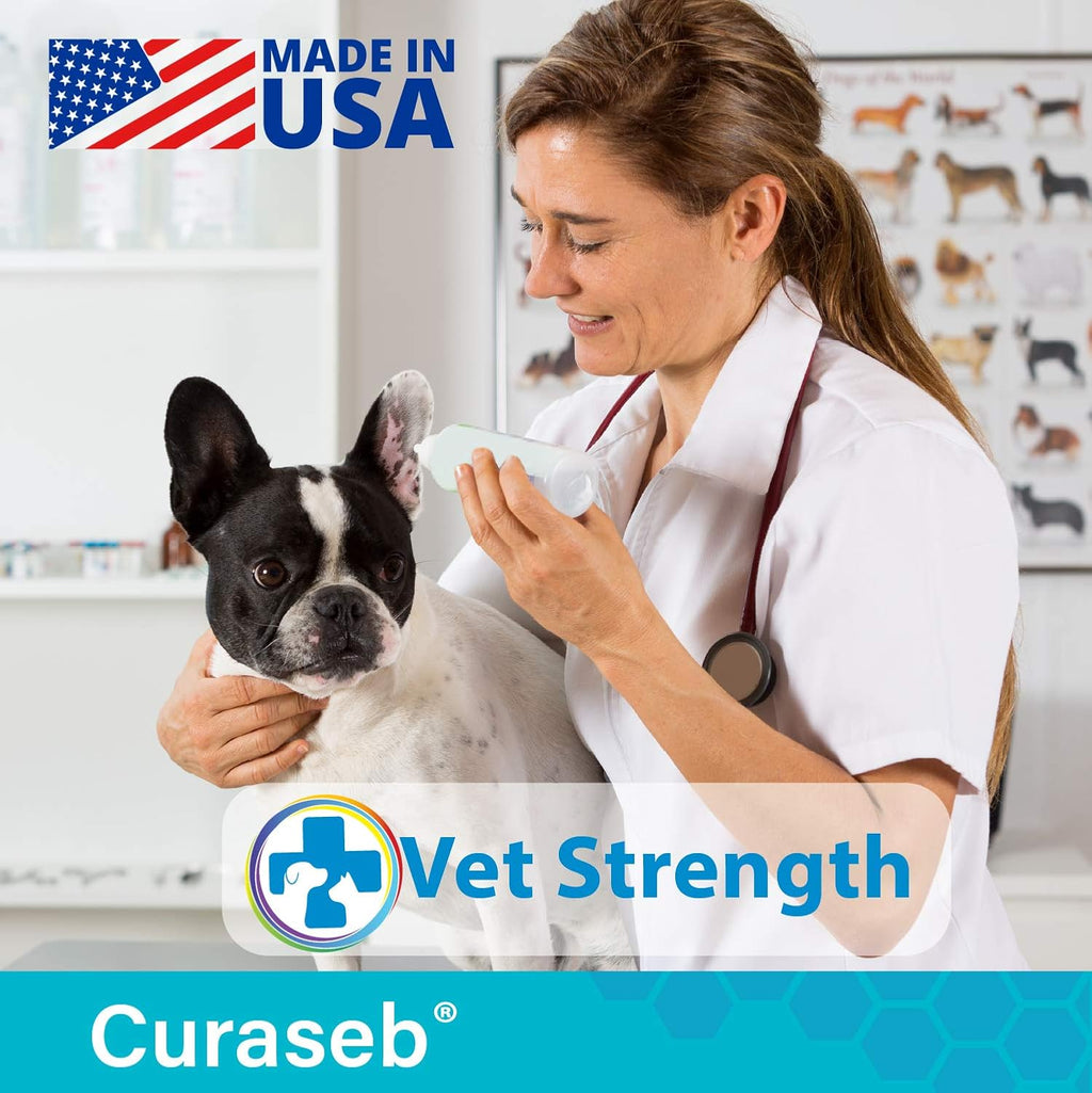 Curaseb Cat & Dog Ear Infection Treatment Wipes – Soothes Itchy & Inflamed Ears – Cleans Debris and Buildup – 100 Count