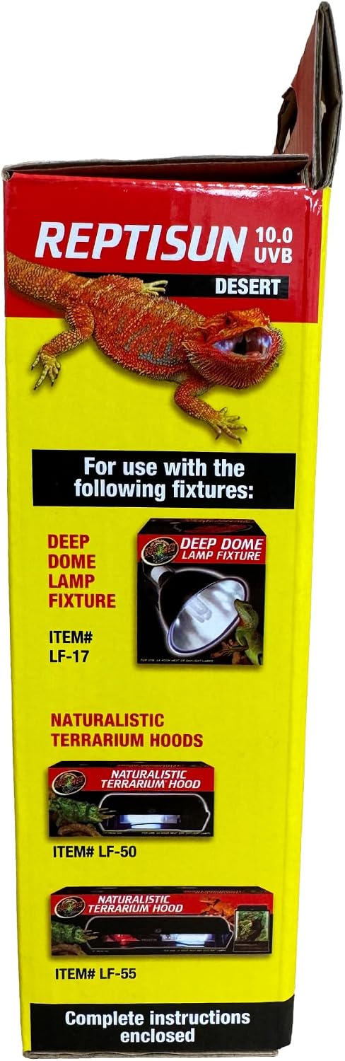 Zoo Med Reptisun 10.0 Uvb Mini Compact Fluorescent 13 Watt, Pack of 2