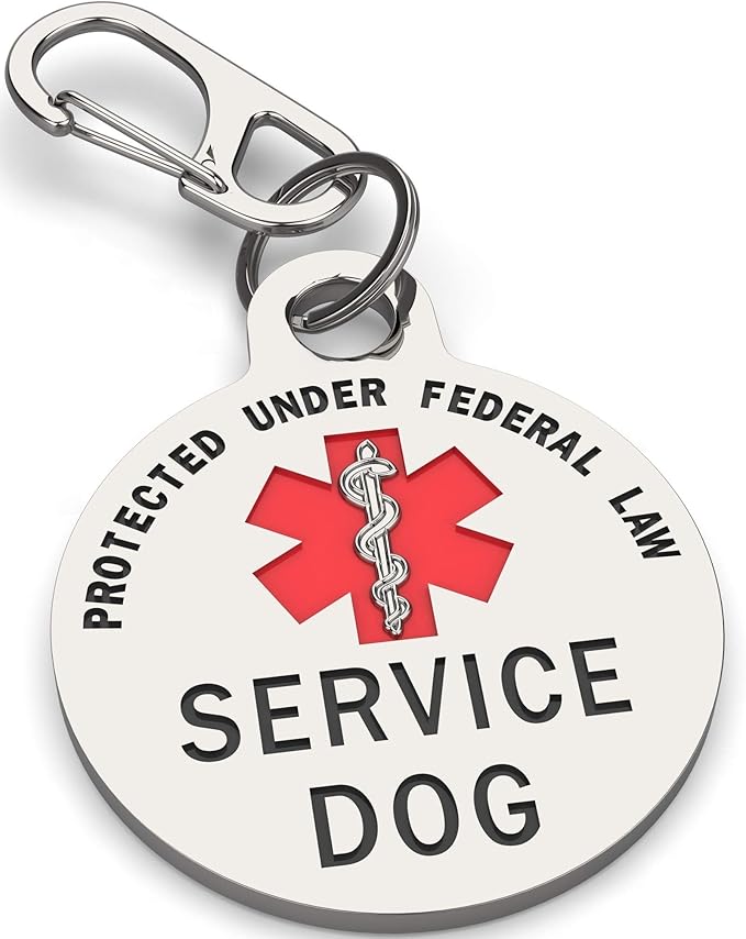 Service Dog Tag Double Sided by K9King