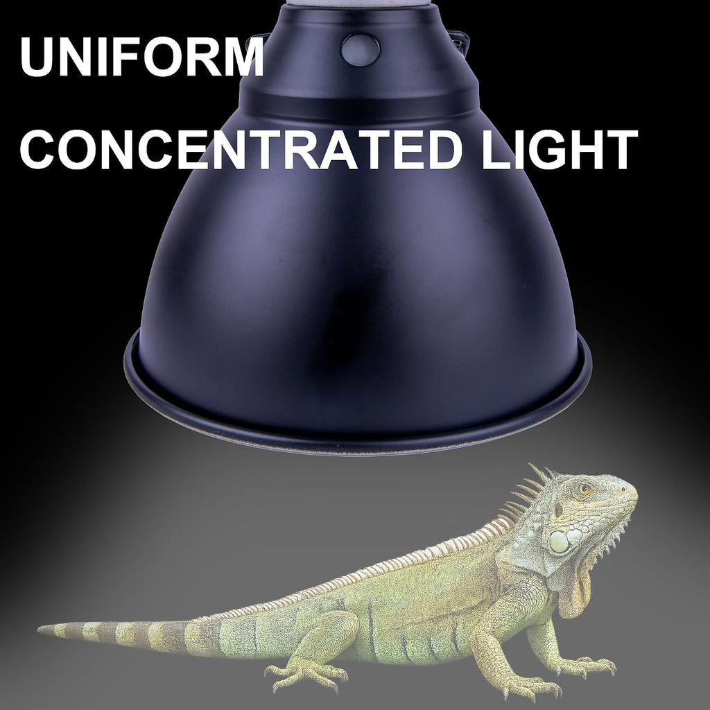 Reptile Light Fixture, 5.5'' Standard Dome Heat Lamp Shade for Reptiles, Lizard, Snake, Turtle