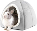 Rabbit Hideout Bed for Large Bunnies, Soft Plush Bunny House