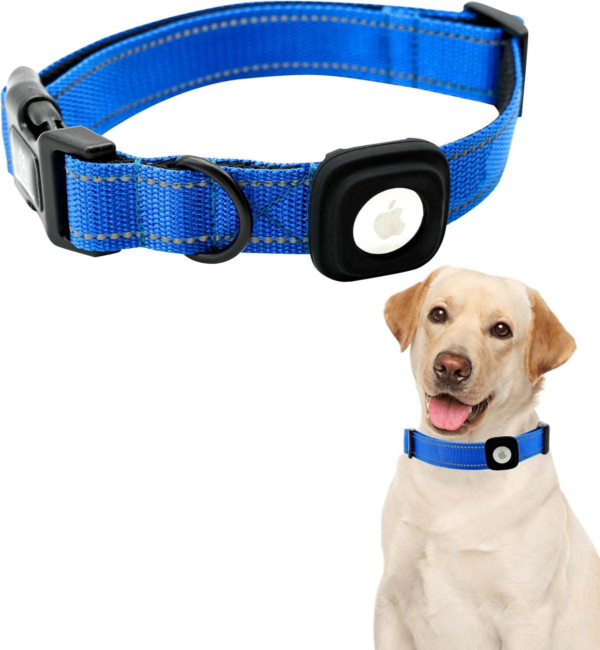 Lionheart glory Airtag Dog Collar Reflective Dog Collars with Airtag Hloder Female Male Baby Pink Collar Dog Adjustable Durable Soft Classic Collar for Small Dogs Pet Gift