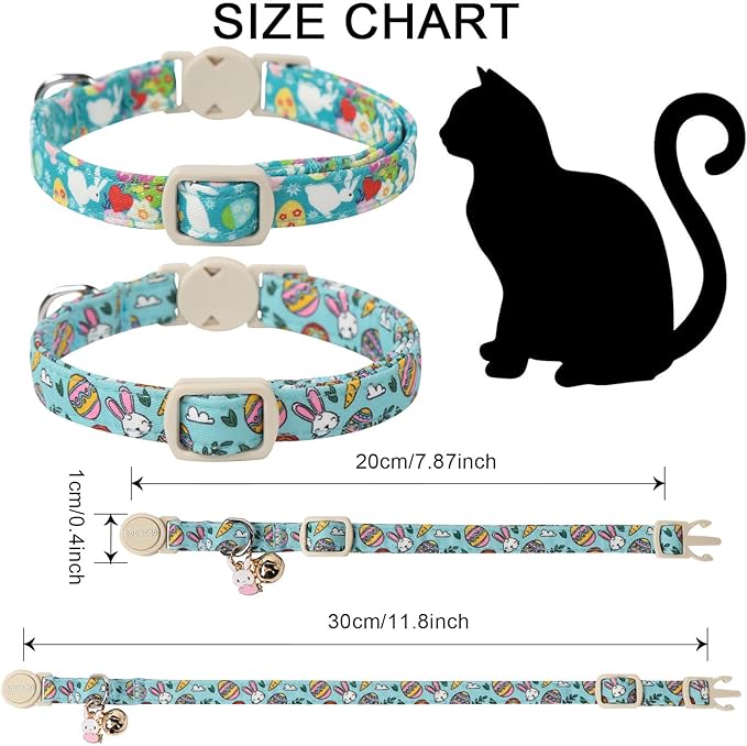 DOGWONG 2 Pack Easter Day Cat Collars, Breakaway - Image 4