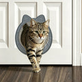 Large Cat Door Interior Door, No-Flap Pet Door for Cats Up to 22 lbs(Gray)