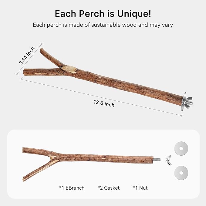 Niteangel Natural Wooden Perches - Image 2