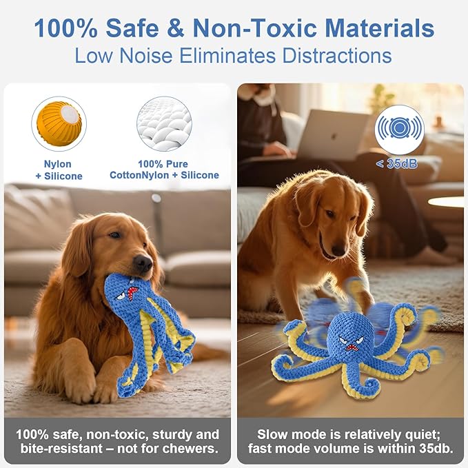Interactive Dog Toys Octopus, Durable Automatic Jumping Dog Toy to Keep Them - Image 6