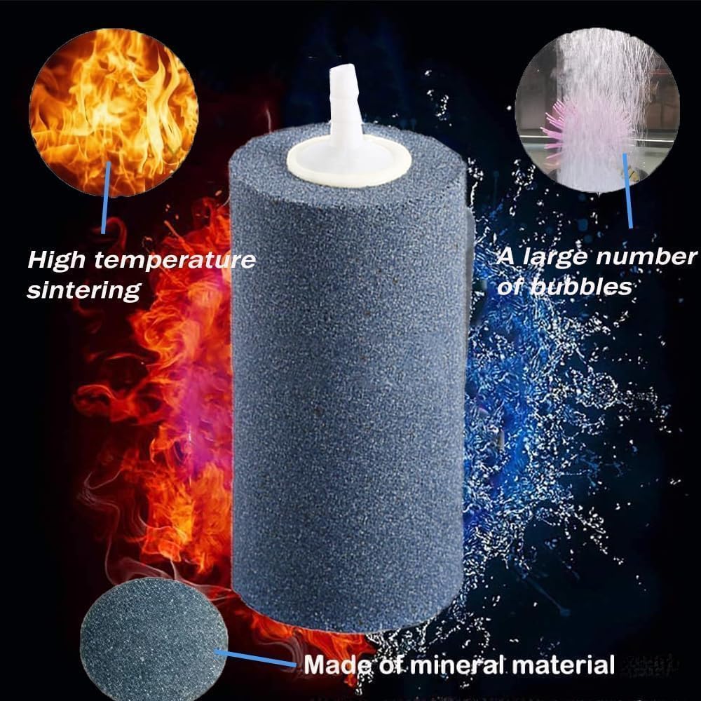 4x2 Inch Large Cylinder Air Stone Aquarium Hydroponics Bubble Diffuser