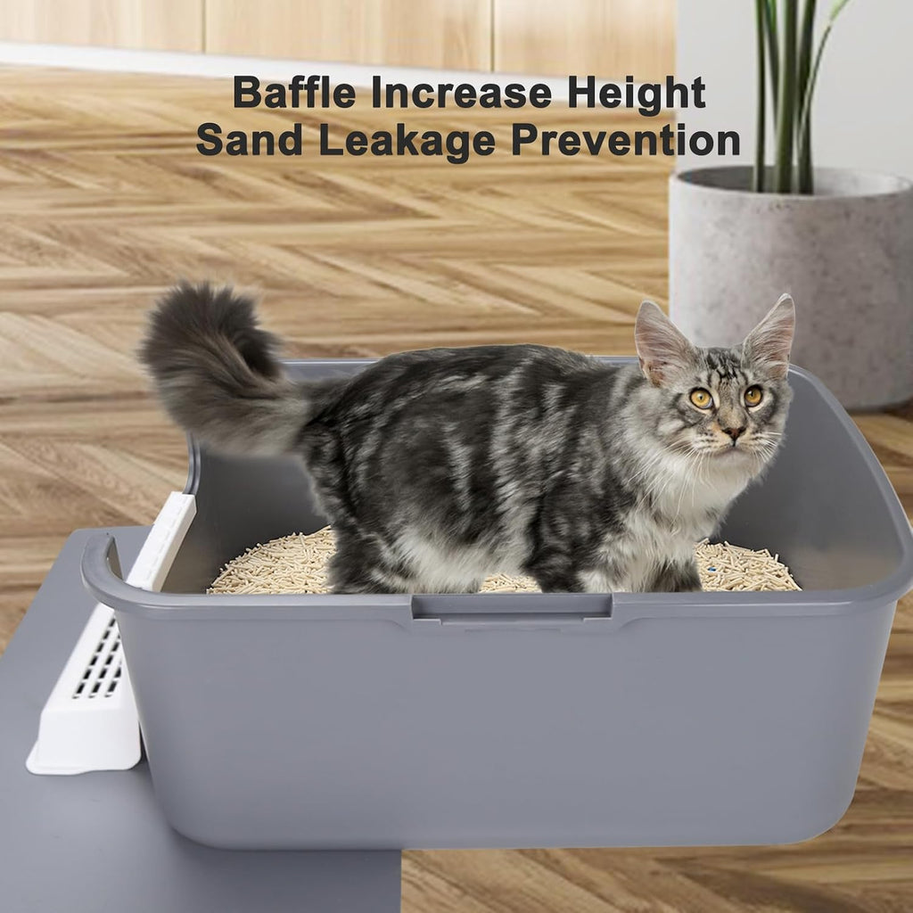 Sfozstra Enclosed Cat Litter Box: Odor Control Leak Resistant Design
