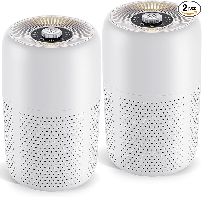 2 Pack YARIKI Air Purifiers for Bedroom Home by YARIKI