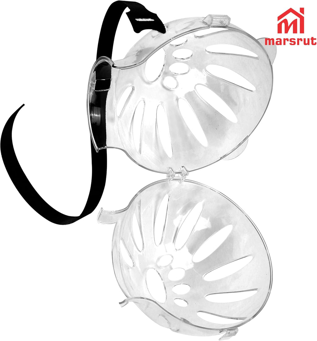 Cat Transparent Muzzle for Grooming, Bathing, Nail Trimming Shaving, Pet Anti-bite Astronaut Helmet, Help for Aggressive Kitten, Anti-Lick, Biting, Chewing, Breathable & Adjustable Ball Mask