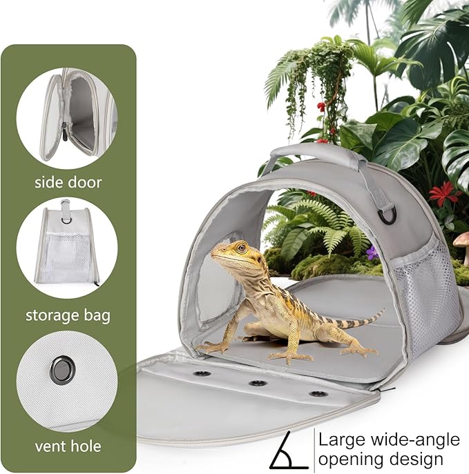 Ventilation Lizard Carrier for Bearded Dragon, Guinea Pig Carrier, Guinea Pig - Image 4