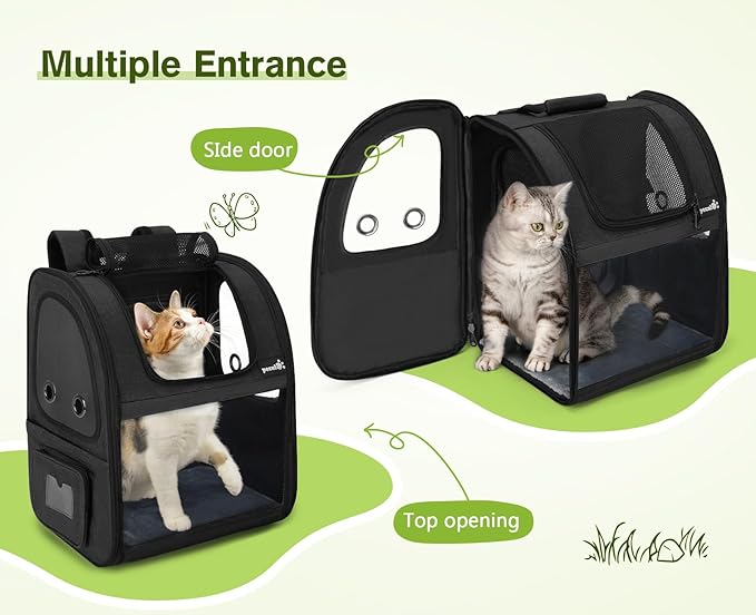 Pecute Pet Carrier Backpack, Large Cat Carrier Backpack, Expandable cat Backpack - Image 6