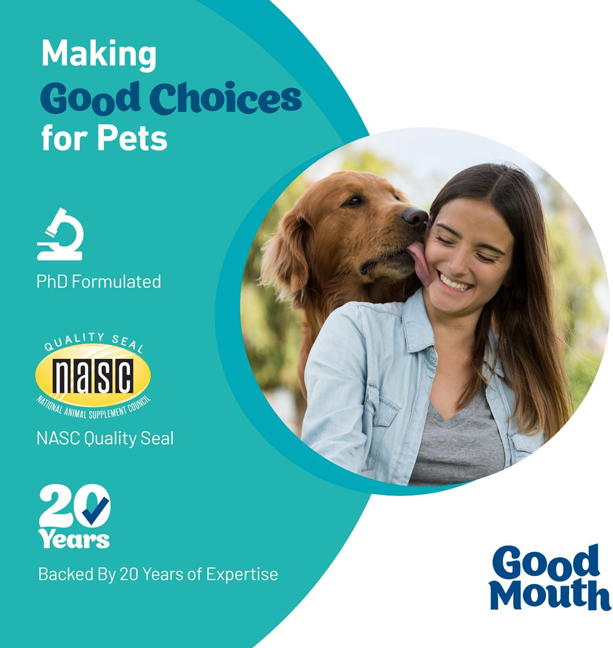 Good Mouth Dental Chews for Dogs, Cheeseburger, 60 Ct