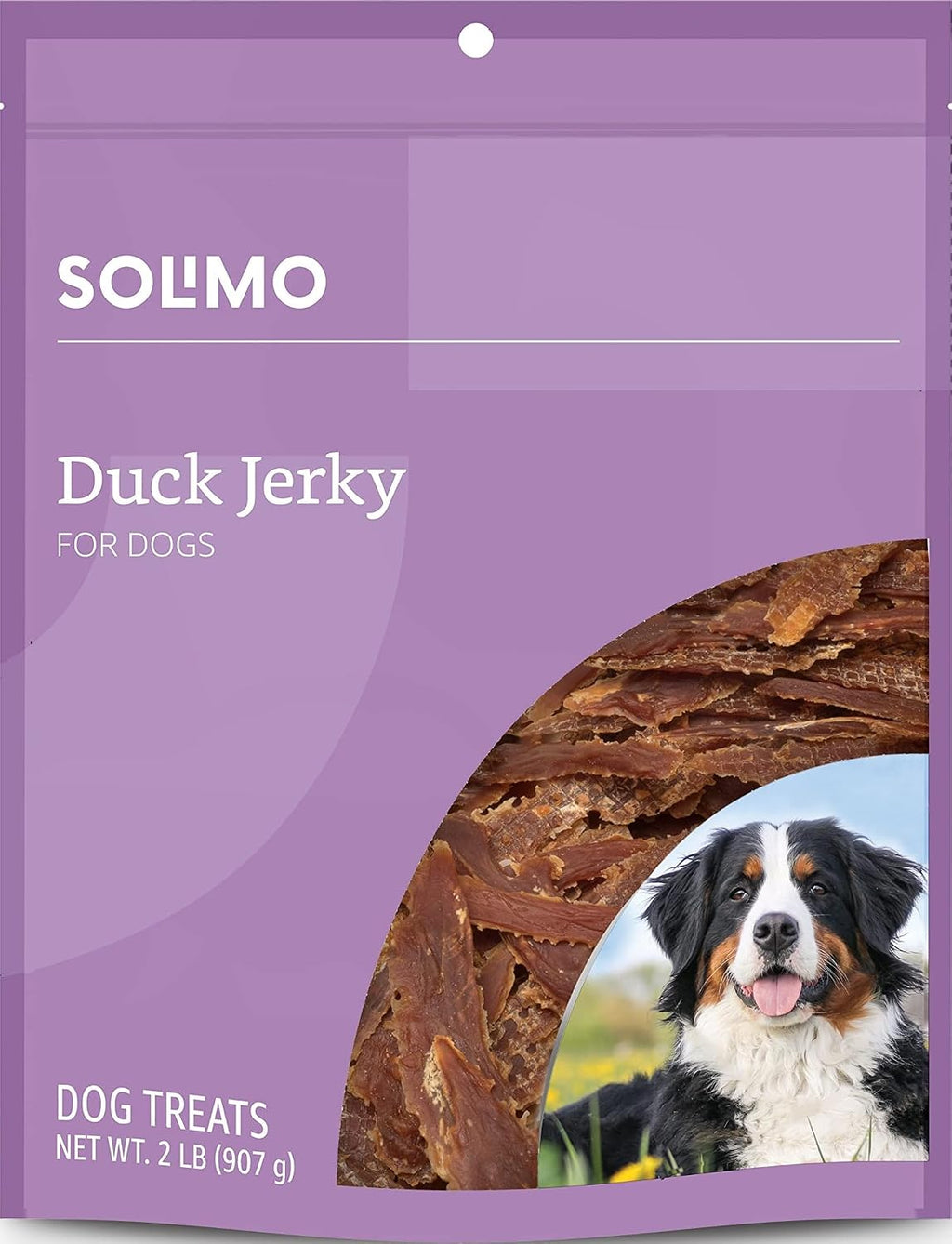 Amazon Brand - Solimo Duck Jerky Dog Treats,2 pounds