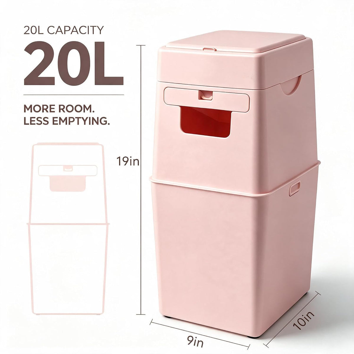Cat Litter Box Waste Disposal System for Odor Control  Disposal Bin Can