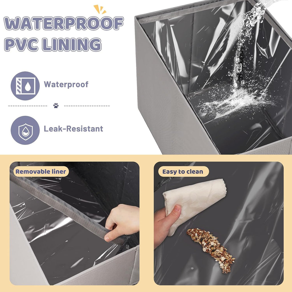 Cat Litter Box Enclosure, Waterproof Foldable Splash Guard