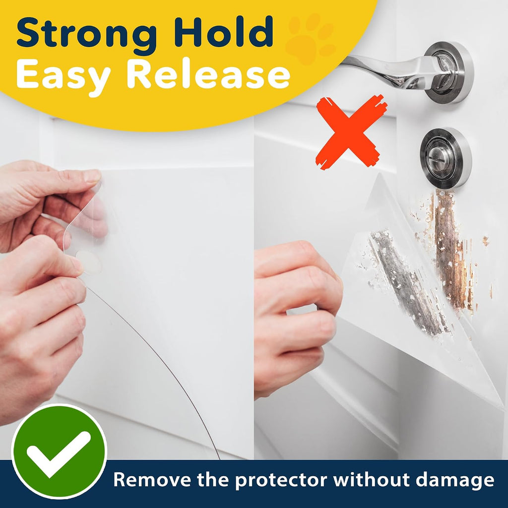 PROTECTO Door Protector from Dog Scratching, 30x20 - Door Scratch Guard