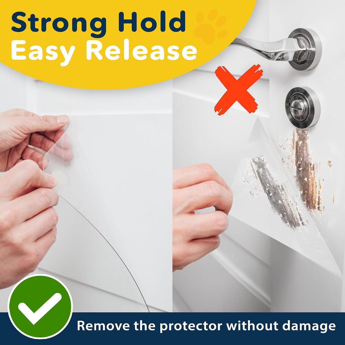 PROTECTO Door Protector from Dog Scratching, 30x20 - Door Scratch Guard