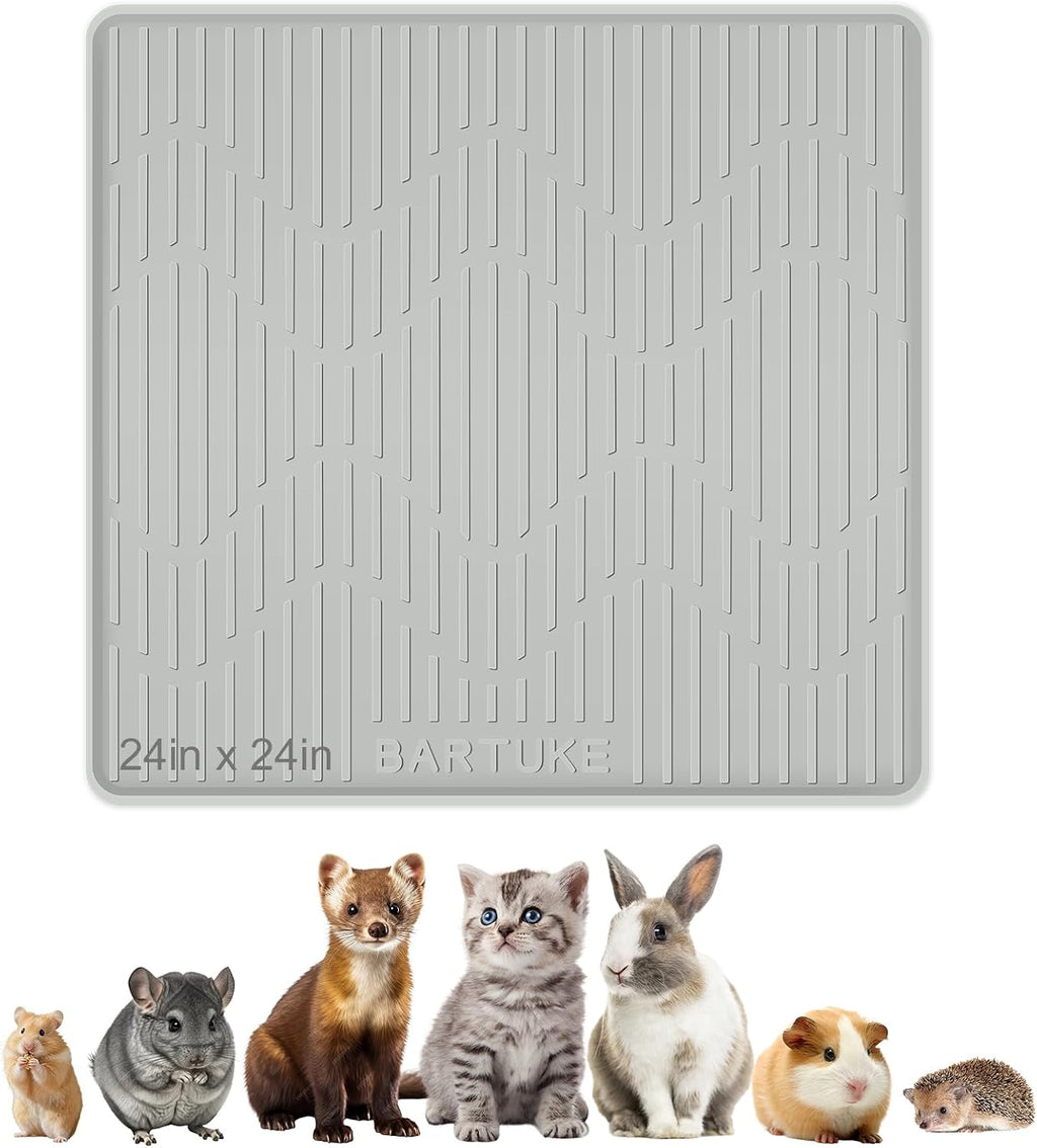 Silicone Pet Cage Liner Mat, 24" x 24"