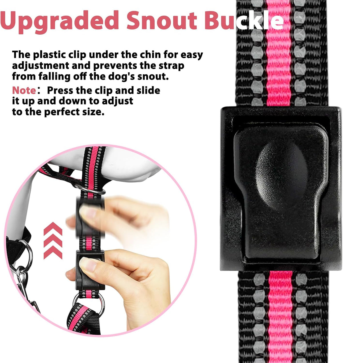 BARKLESS Soft Dog Head Collar, Patented Padded No Pull Training Head Halter