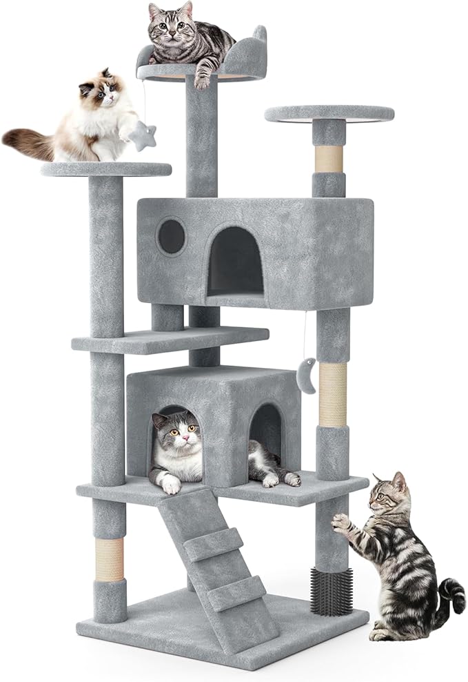 MoNiBloom 54 Inch Cat Tree Tower by Monibloom