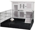 GUTINNEEN Rabbit Playpen Bunny Run Extension Indoor Small Animal Playpen