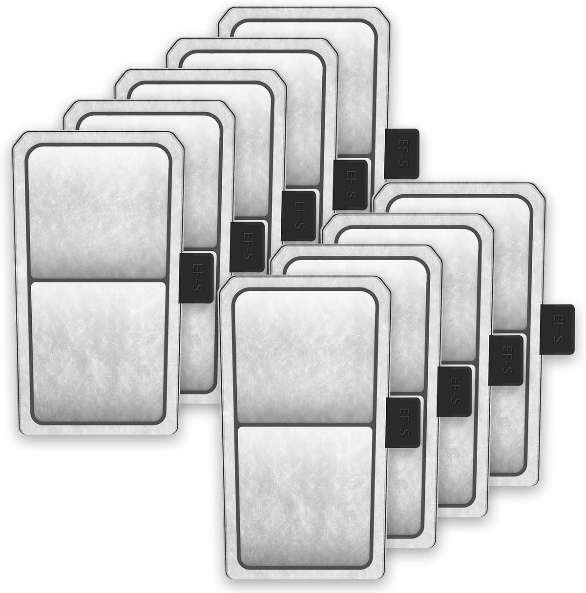 12-Pack Fish Tank Aquarium Filter Cartridge Replacements for Top Fin EF-S Element and BF5 BETTAFLO