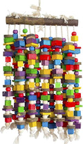 Deloky Extra Large Bird Parrot Chewing Toy-Multicolored Natural Wooden Blocks by Unknown