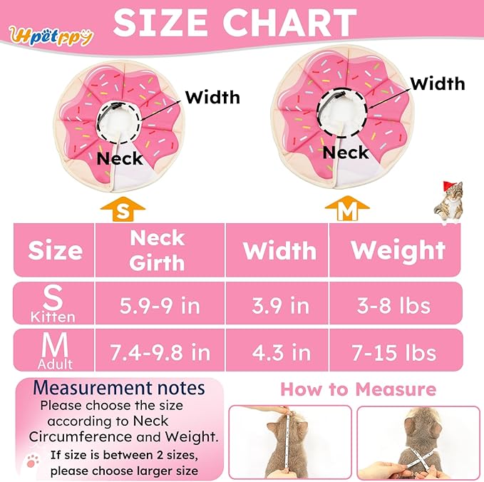 Cat Cone Collar Soft, Waterproof Cat Recovery Collar After Surgery, Adjustable - Image 5
