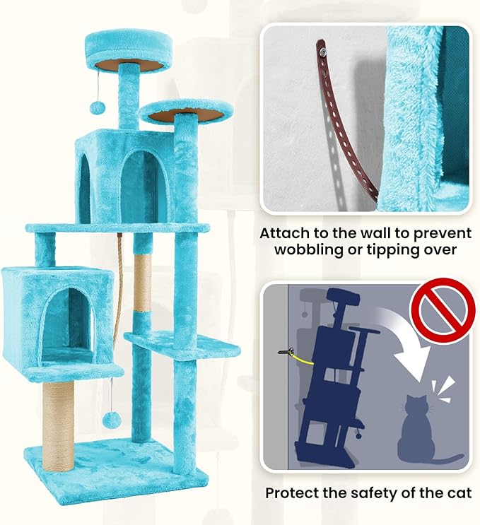 58.5inch Large Cat Tree Tower Condo - Image 5