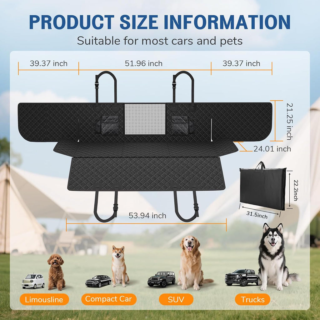 Dog Car Seat Cover for Back Seat