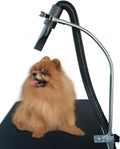 Dog Pet Grooming Table Hair Dryer Stand Hose Tube Holder Hands-Free Stainless Steel Groomers Adjustable Third Arm with Clamp